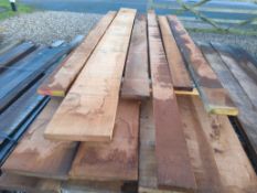 6x Hardwood Dry Sawn Timber African Sapele Boards / Planks
