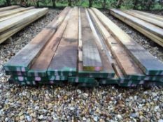 20x Hardwood Timber Dry Sawn Afrian Iroko Boards / Planks