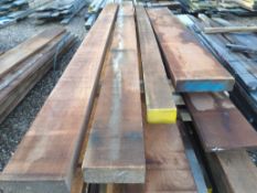 4x Hardwood Dry Sawn Timber African Sapele Boards / Planks