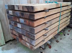 30x Hardwood Timber Fresh Sawn African Opepe Posts