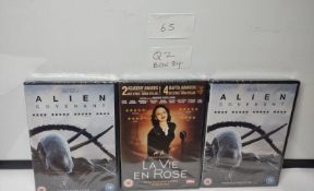 Job Lot of 3 DVDS. Est £20 - Q2-BOX 84