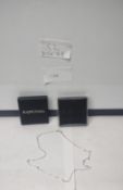 Job Lot of 2 Stamped 925 Silver, 20 inch Necklace. Est £40 - S2-BOX 78