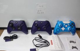 Job Lot of 3 Xbox Compatible Controllers. Est £20 - Q2-BOX 83
