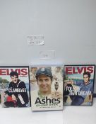 Job Lot of DVD, Elcis DVDs and The Ashes 3 Disc Greatest Series. Est £20 - S2-BOX 77