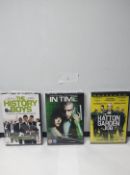 Job Lot of 3 DVD, The History Boys, In Time, The Hatton Garden Job. Est £20