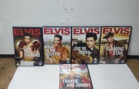 Job Lot of 5 DVD Elvis Presley Films. Est £20 - S2-BOX 76