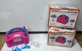Job Lot of Electric Balloon Pumps. Est £20 - Q2-BOX 83