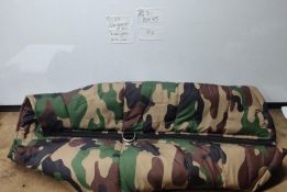 Camo Dog Coat. 57cm Long. Est £20 - Q2-BOX 85