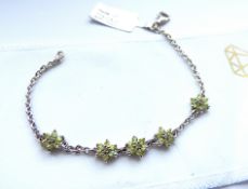 Ambanja Dermantoid Garnet Sterling Silver Bracelet