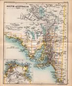 South Australia Double Sided Antique 1896 Detailed Map.73