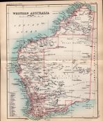 Western Australia Double Sided Victorian Antique 1896 Map. 74