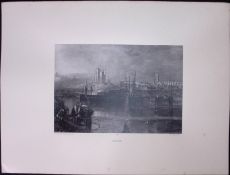 J.M.W Turner Rare “Orford Castle Suffolk” 1873 Picturesque Views in England-70