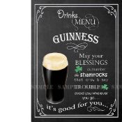 Guinness Pint of Stout Pub Nostalgic Drinks Of The Past & Present Metal Wall Art