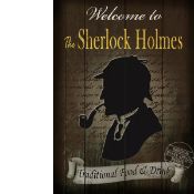 Sherlock Holmes Traditional Style Pub Sign Large Metal Wall Art