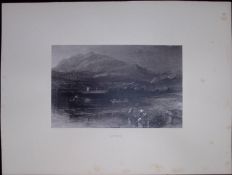 J.M.W Turner Rare “Beaumaris Anglesey Wales” 1873 Picturesque Views in England-9