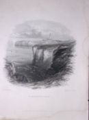 Flamborough Head East Riding Yorkshire WH Bartlett 1842 Antique Steel Engraving-127