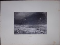 J.M.W Turner Rare “Lowestoft Sussex” 1873 Picturesque Views in England -6