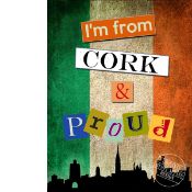 I'M From Cork Ireland And Proud Large Metal Wall Art