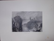 J.M.W Turner Rare “Warwick Castle” 1873 Picturesque Views in England-29