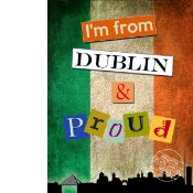 I'M From Dublin Ireland And Proud Large Metal Wall Art