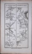 Ireland 245 Years -Old Antique Road Map Dublin to Castlebar , Athlone-78