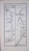 Ireland 245 Years -Old Antique Road Map Ballinrobe To Sligo By Ball-220