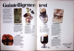 Guinness 1971 Vintage 54 Years-Old Genuine Print The Intelligence Test.