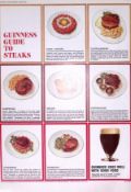 Guinness 1966 Original 60 Years-Old Print Guide To Steak G.E. 4102.C