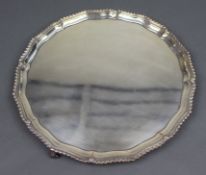 Late Victorian Silver-Plated Footed Serving Tray