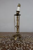Vintage Gilt Brass Table Lamp – Neoclassical Revival, c.1930