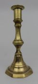Georgian Style Brass Candlestick