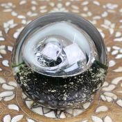 Large Vintage Gass Paperweight