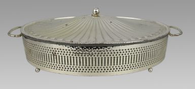 Vintage Silver Plated Lidded Serving Dish