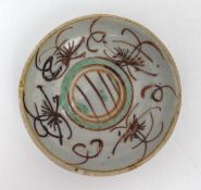 Japanese Oribe-Type Mino Ware Dish, Edo Period