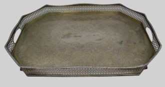Large Vintage Silver Plated Tray