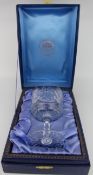 Vintage Thomas Webb Crystal Cut Glass Goblet