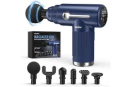 Massage Gun Deep Tissue 10 Speed USB Charging (Blue) L22b