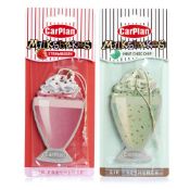 60 x Carplan Milkshakes Air Freshener L10c