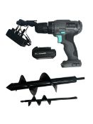 3 x 12v Max Drill and Garden Auger Set L1a