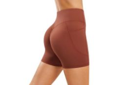 10 x Women's High Waisted Gym Shorts - Butt Lifting Total RRP £208.20 Lb36