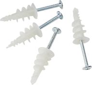 200 x RawlPlug Nylon Self Drilling Wall Fixing Plug With Screw For Plasterboard RRP £28.99 CTR