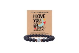 27 x Boyfriend, Grandson & Grandpa Moonstone Bracelets Lb1a