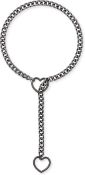 5 x Heart O-Ring Slip Chain Necklace For Women L11a