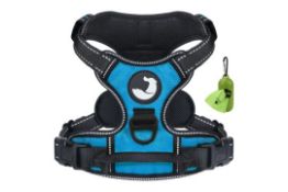 8 x Dog Harness Medium No Pull Harness For Dogs With 2 Leash Clips L23a