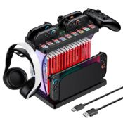 Switch Games Organizer Station With Controller Charger RRP £31.63 L18b