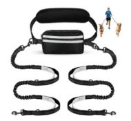 Hands Free Dog Lead with Adjustable Waist Belt L13a