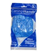 108 x Caring Hands Household Latex Glove Blue Large L8
