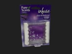 24 x Pure Scents Infuse Lavender and Camomile Décor Air Fresheners L9a