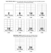 25 x Brand New Packs of Assorted Multi Printer Labels RRP £5.29 ea L30d