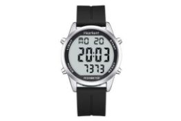 Pedometer Watch Black Smooth Strap RRP £36.99 L10a